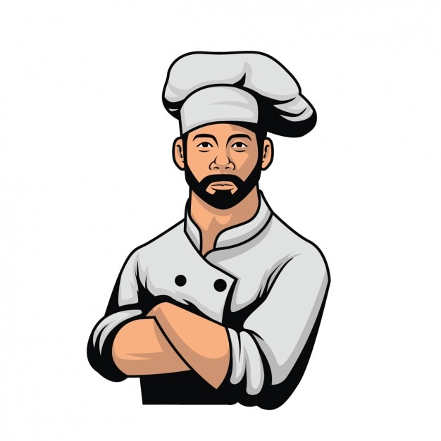 Gratis vector gekleurde chefdesign