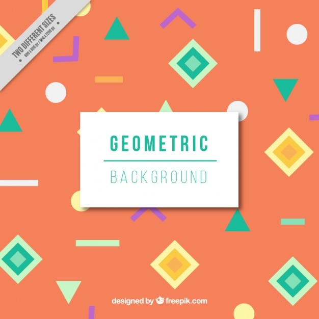 Gekleurde geometrische achtergrond