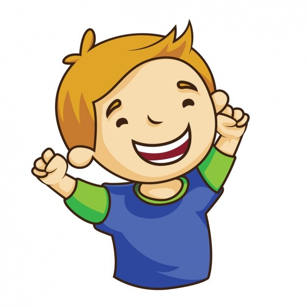 Gratis Vector gekleurde jongensontwerp