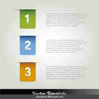 Gratis vector gekleurde labels infographic