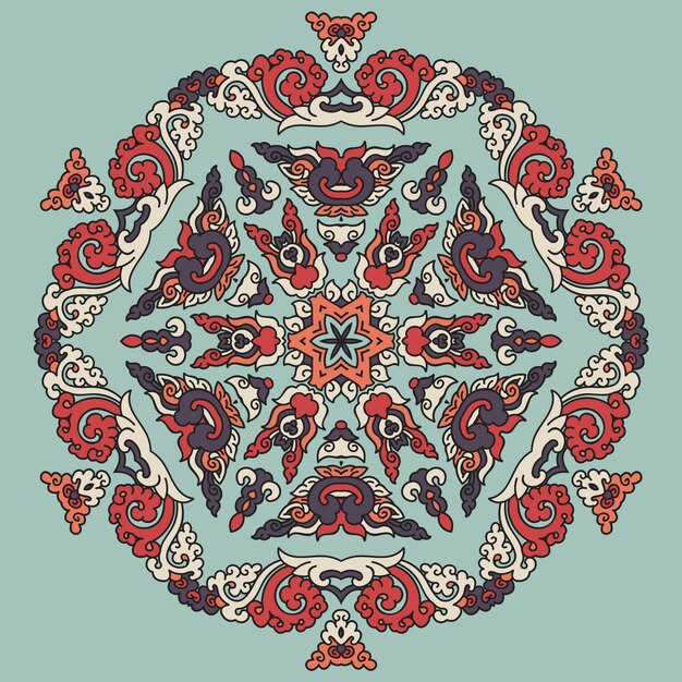 Gekleurde mandala ontwerp