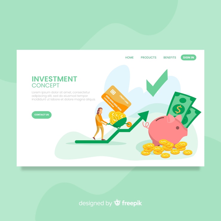 Gratis Vector geld-bestemmingspagina