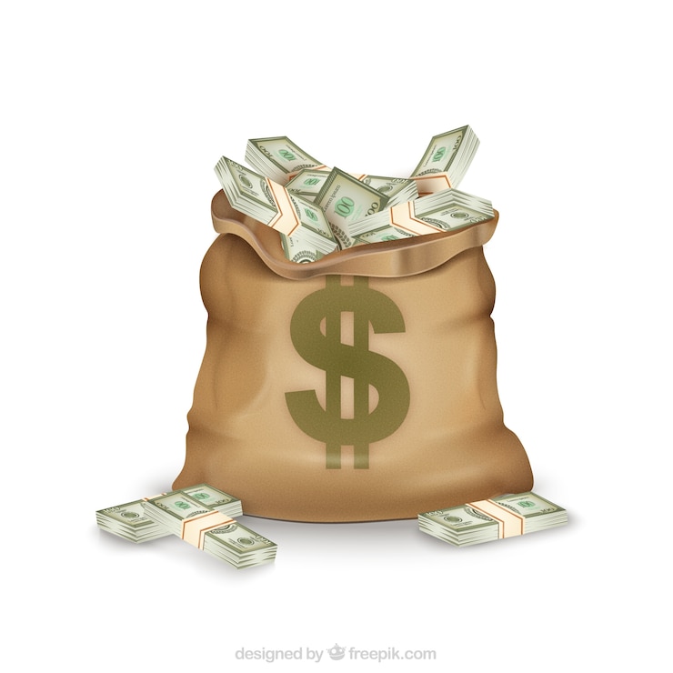 Gratis Vector geld zak