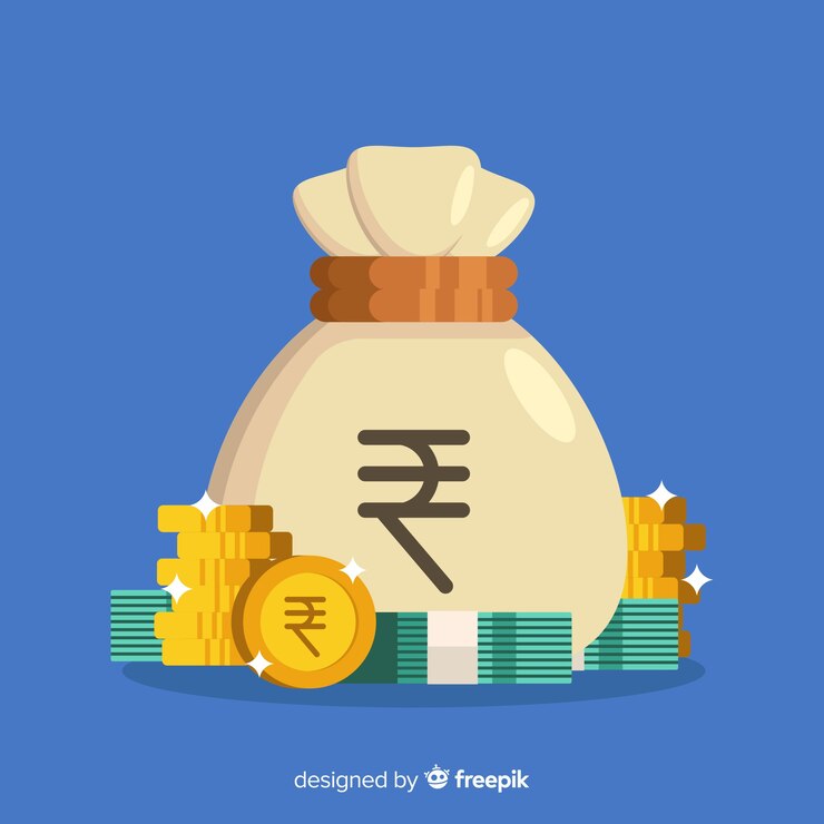 Gratis Vector geldtas van indiase rupee
