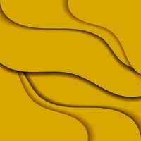 Gele golvende patroon achtergrond vector