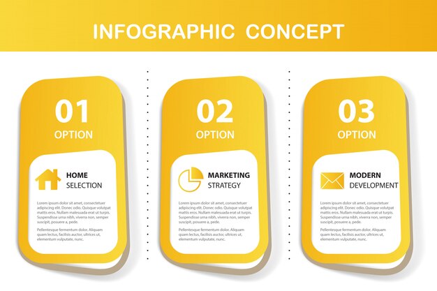 gele infographic presentatie