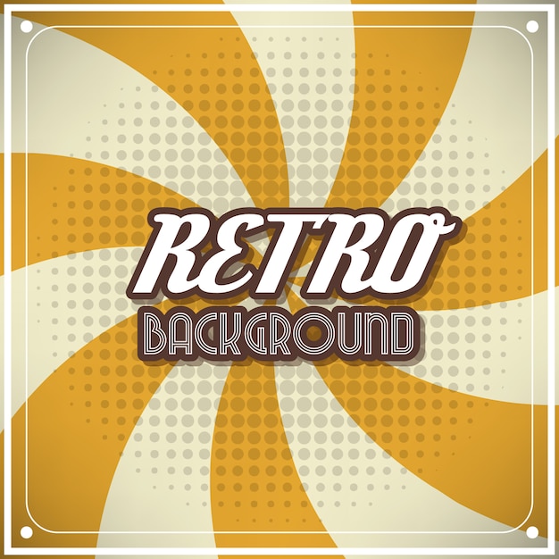 Gratis vector gele retro achtergrond