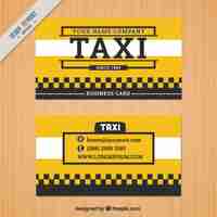 Gratis vector gele taxi card