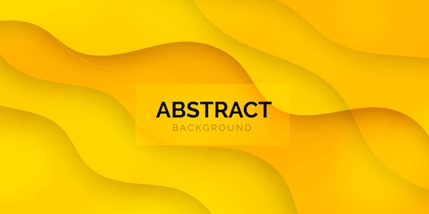 gele zakelijke abstracte banner achtergrond met vloeiende gradiënt golvende vormen vector ontwerp post