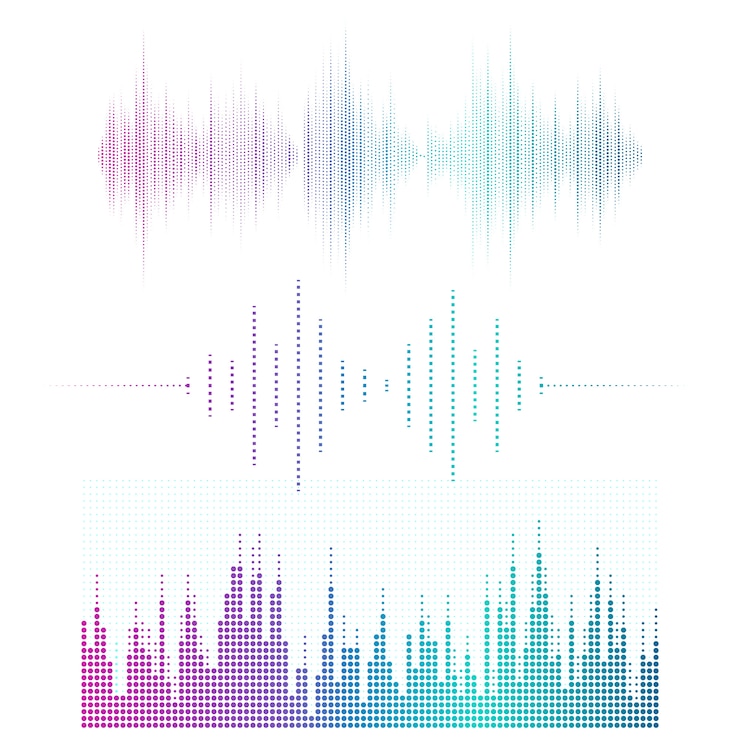 Gratis Vector geluidsgolf equalizer vector ontwerpset