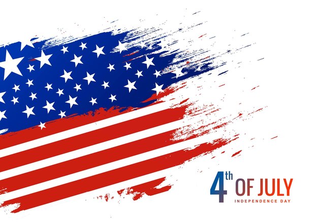 Gelukkig 4 juli onafhankelijkheidsdag vakantie achtergrond