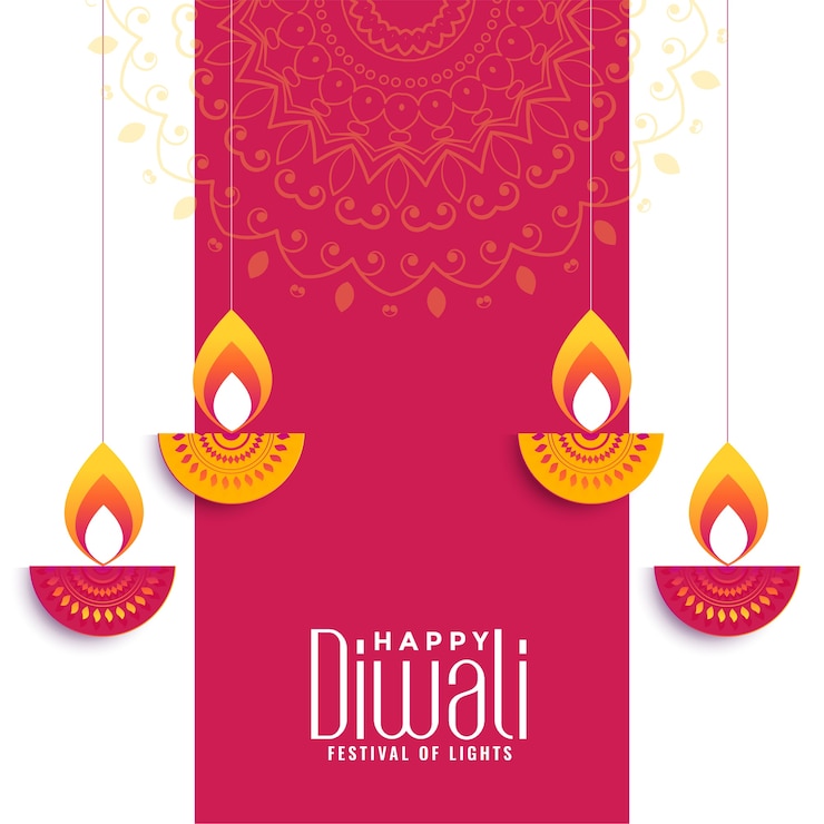 Gratis Vector gelukkig diwali creatief wensen kaartontwerp
