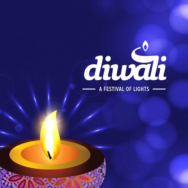 Gelukkig diwali-ontwerp