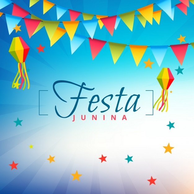 Gelukkig festa junina achtergrond