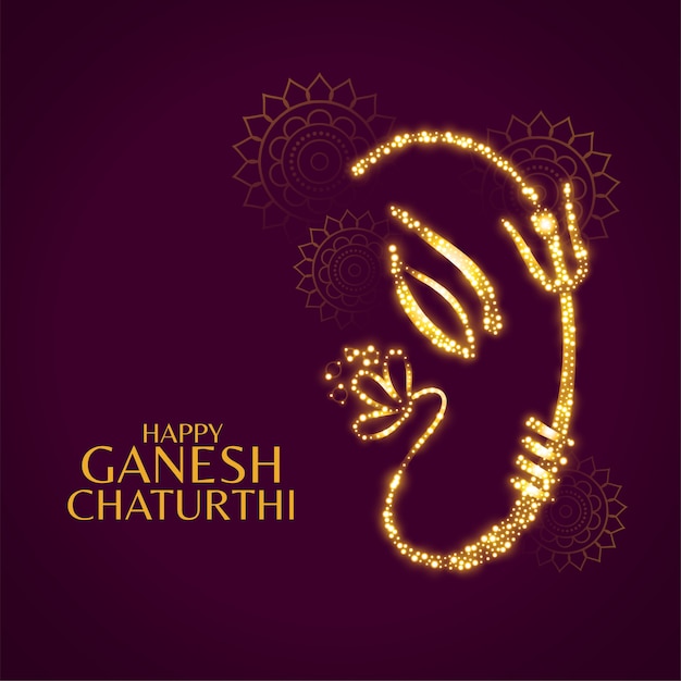 Gelukkig ganesh chaturthi mooie kaart