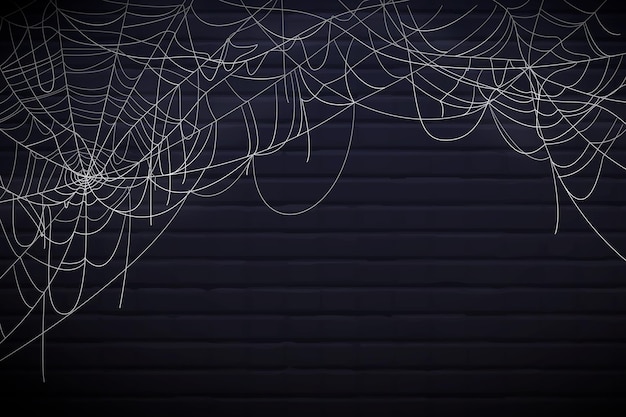 Gratis vector gelukkig halloween spinneweb achtergrond concept