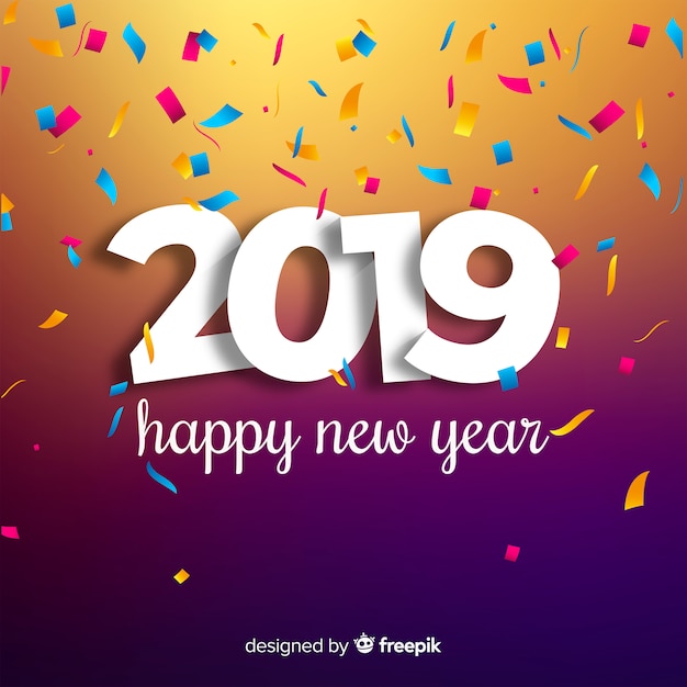 Gelukkig nieuw jaar 2019 achtergrond