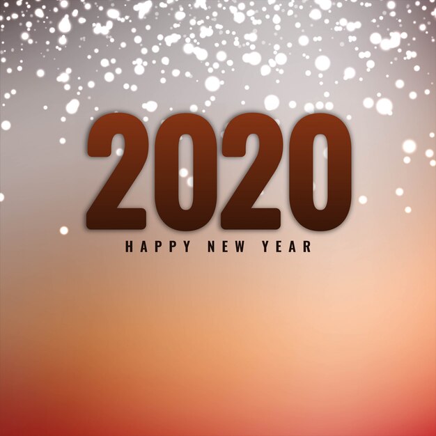 Gelukkig nieuw jaar 2020 met glitters