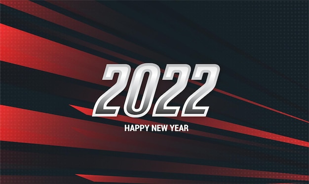 Gelukkig nieuwjaar 2022 met sport design style