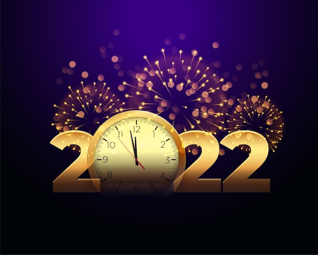 Gelukkig nieuwjaar 2022 vakantie viering achtergrond