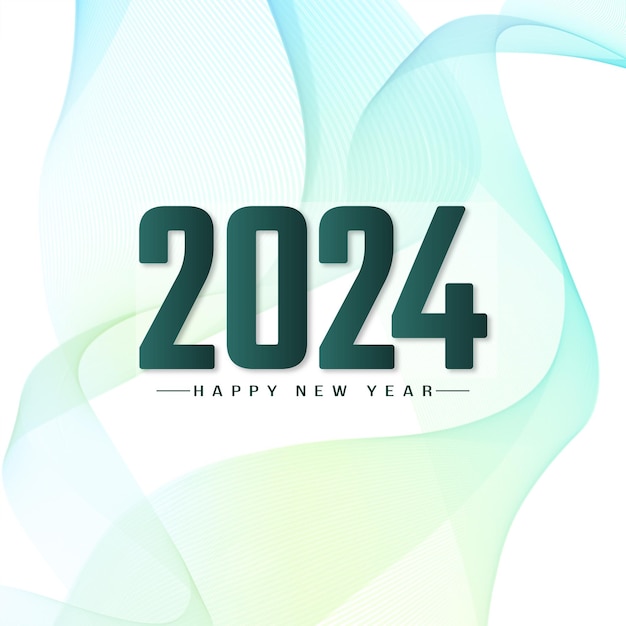 Gelukkig nieuwjaar 2024 feestje achtergrond vector