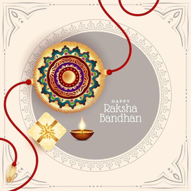 Gelukkig Raksha Bandhan festival viering mooie achtergrond