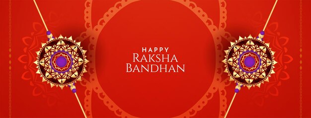 Gelukkig Raksha Bandhan Indiaas festival dat stijlvolle banner begroet