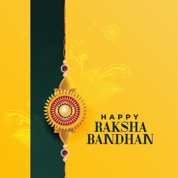 Gelukkig raksha bandhan Indisch festival, mooie groetkaart