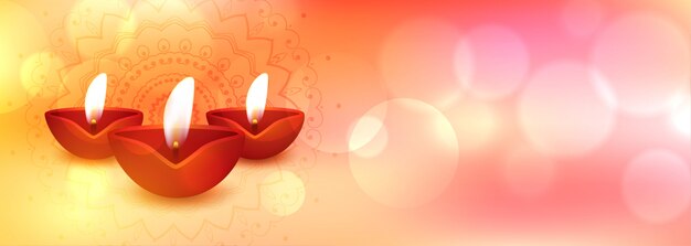 Gelukkige Diwali-banner