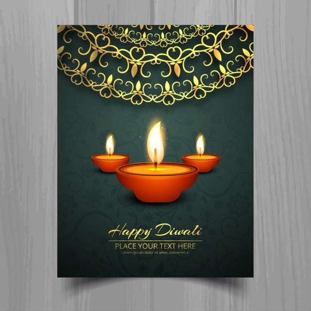 Gelukkige diwali brochure