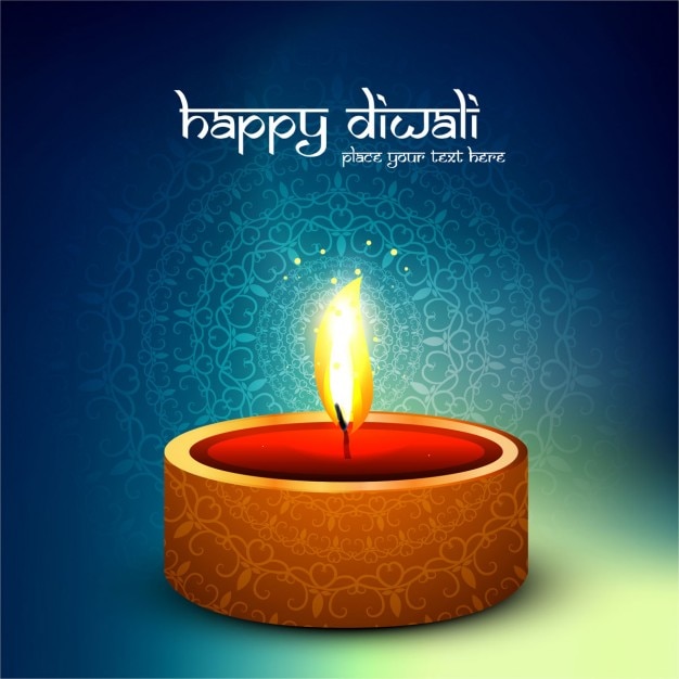 Gratis vector gelukkige diwali kleurrijke achtergrond