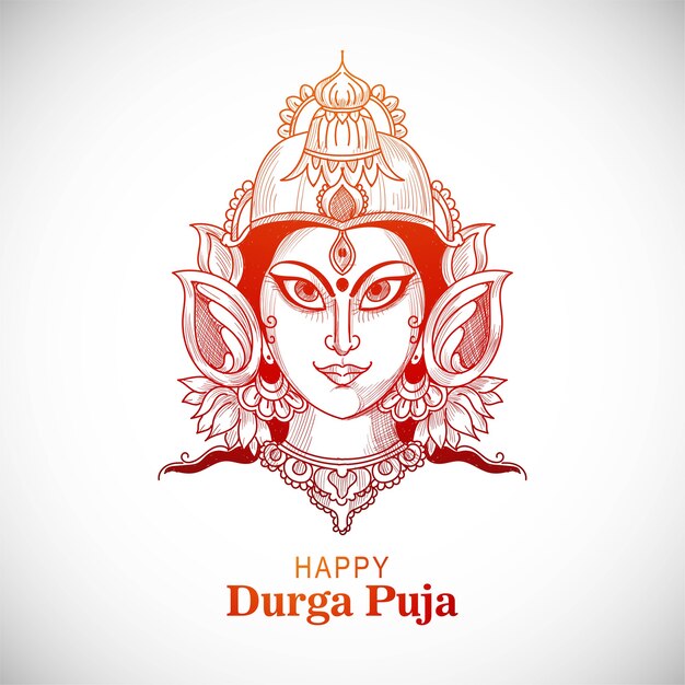 Gelukkige Durga Puja-achtergrond