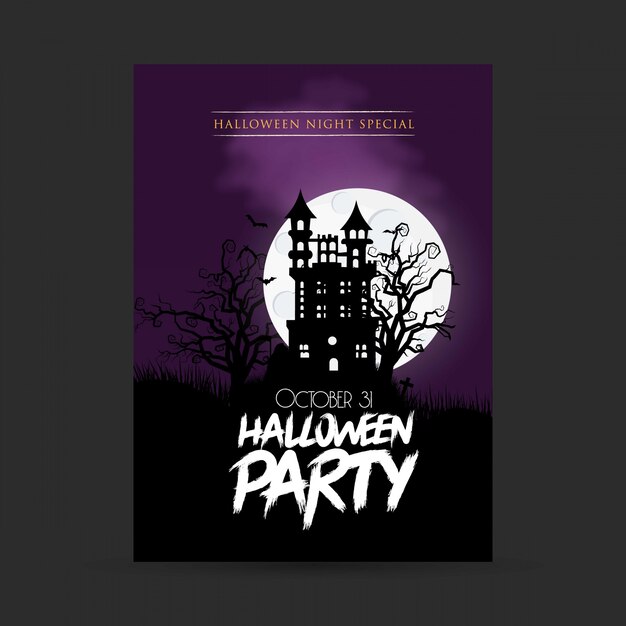 Gelukkige Halloween-het ontwerpvector van de partijtypografie