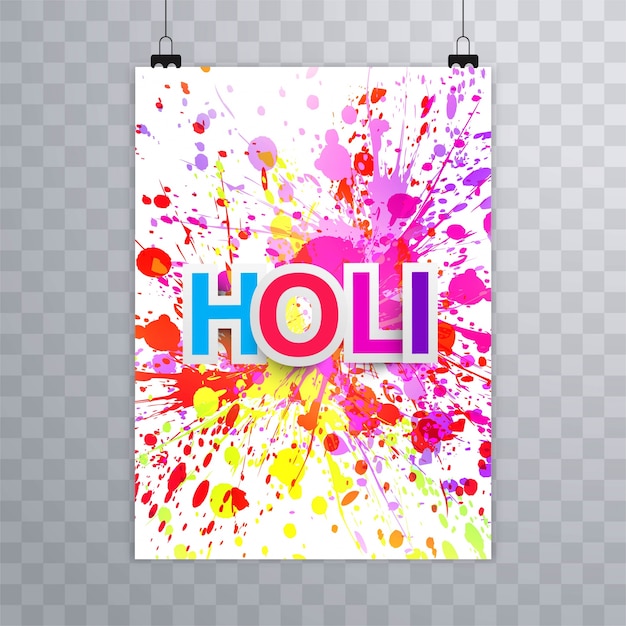 Gelukkige holi-festivalbrochure