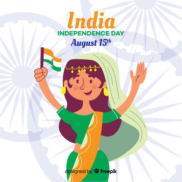 Gelukkige Indische onafhankelijkheidsdag achtergrond