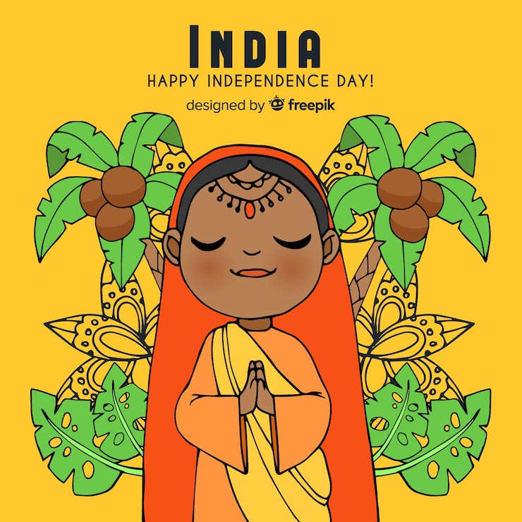 Gratis Vector gelukkige indische onafhankelijkheidsdag achtergrond