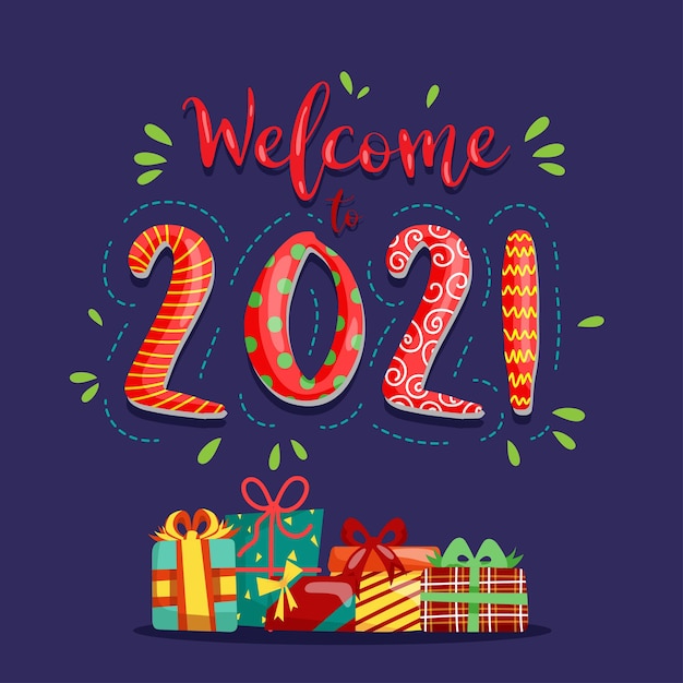 Gelukkige mensen of kantoorpersoneel, werknemers hebben grote cijfers in 2021. groep vrienden of team wensen prettige kerstdagen en een gelukkig nieuwjaar