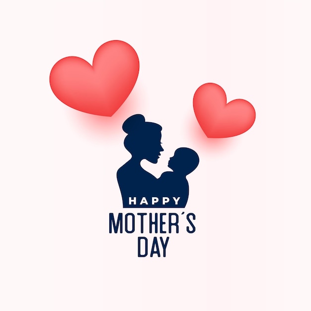 Gelukkige moederdag liefdeskaart voor post op sociale media