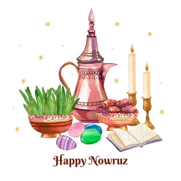 Gelukkige Nowruz-illustratie