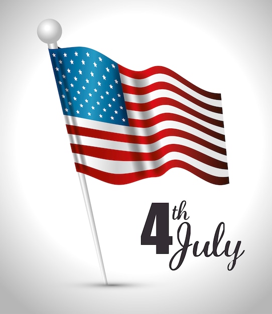 Gelukkige onafhankelijkheidsdag, 4 juli viering in de Verenigde Staten van Amerika