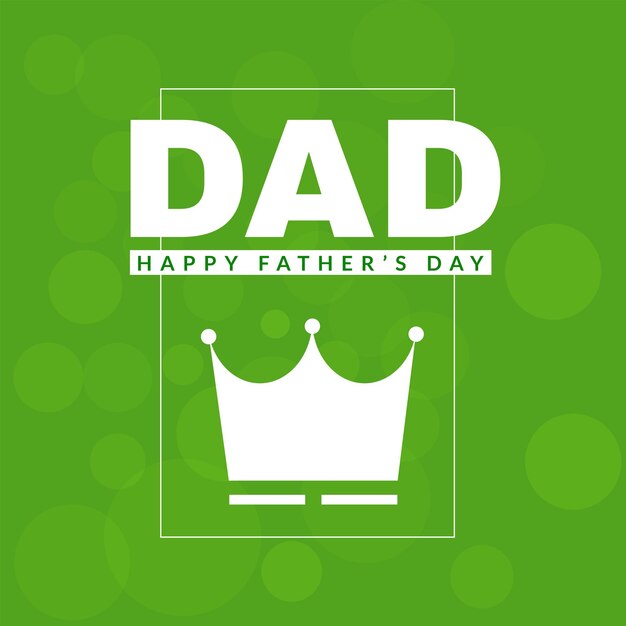 Gelukkige Vaderdag Groeten Groen Witte Achtergrond Social Media Design Banner Gratis Vector