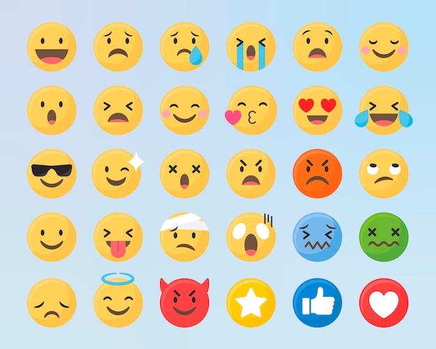 Gemengde emoji-set