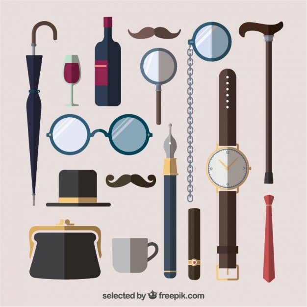 Gratis vector gentleman accessoires