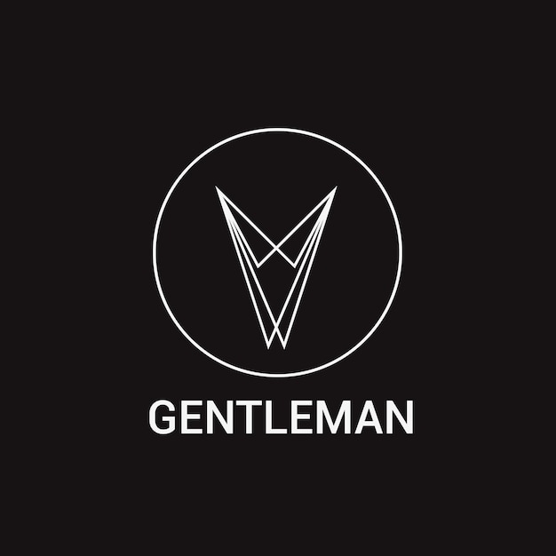 Gentleman Shop Logo Vector sjablonen ontwerp.