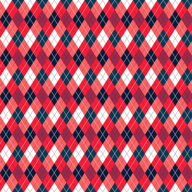 Geometrisch argylepatroon met plat ontwerp