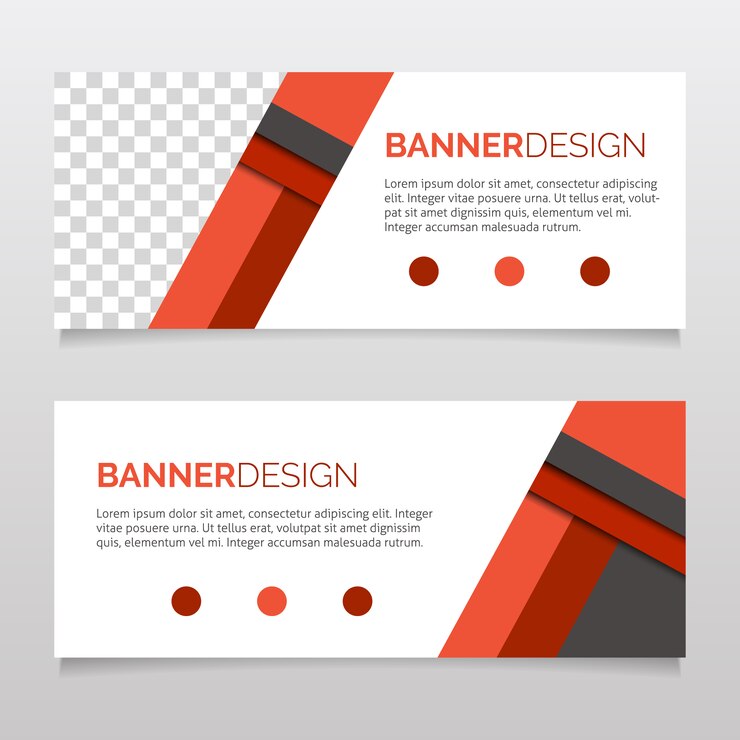 Gratis Vector geometrisch bannerontwerp