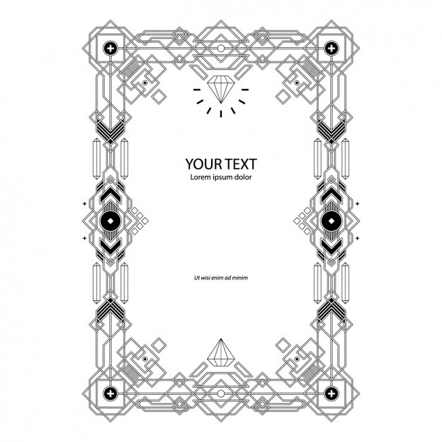 Geometrisch frame design