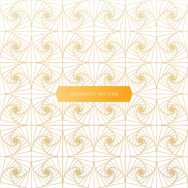 Geometrisch gouden en elegant patroonontwerp