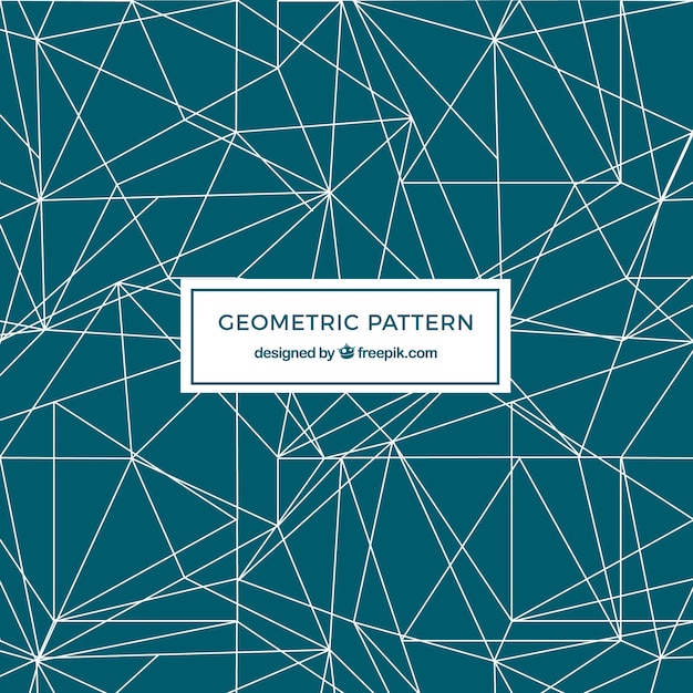Geometrisch groen patroon met lijnen