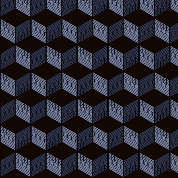 Geometrisch kubus naadloos patroon